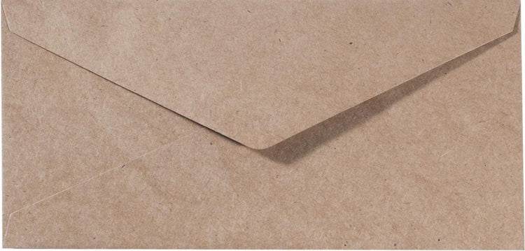 Florence-Umschläge in stabiler Qualität, kraftbraun, großes Rechteck, 25 Stück, 11,5 x 22,5 cm