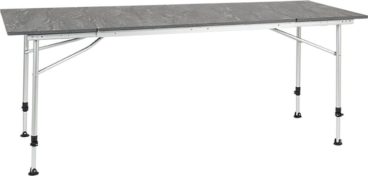 Travellife Sorrento ausziehbarer Campingtisch dunkelgrau 100 140 180x70cm – kompakt und benutzerfreundlich – höhenverstellbar – stabil und leicht