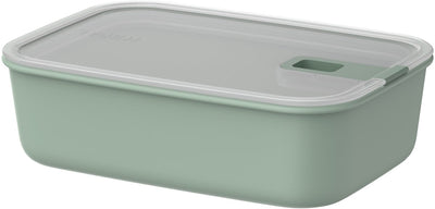 Mepal Easyclip Lebensmittelbehälter – 1,5 l – Lebensmittelbehälter mit Schiebeverschluss – mikrowellengeeignet. Dampfofen. Kühl- und Gefrierschrank – nordischer Salbei