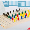Kleiner Fußgeheimcode Holzbrettspiel