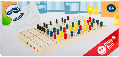 Kleiner Fußgeheimcode Holzbrettspiel