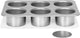 Patisse Käsekuchenform Mini 8 cm Stahl silber