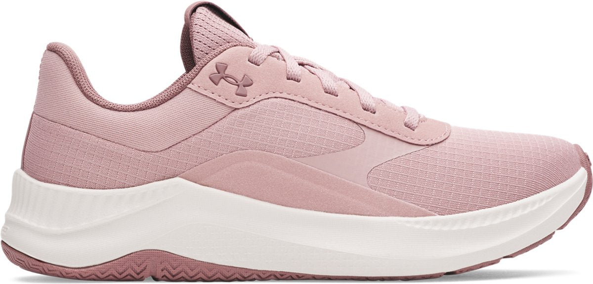 Under Armour UA W Aurora 3-PNK Damen-Sneaker – Turmalinrosa – Gipfelweiß – Maroon Mist