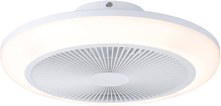 Eglo Sayulita 1 Deckenleuchte mit Ventilator – 46 cm – verstellbares weißes Licht – DC-Energieeinsparung – weiß – dimmbar – 3 Positionen