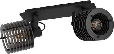 Eglo Segovia Spot – E27 – 33,5 cm – Schwarz – Stahlholz