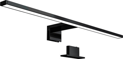 B.k.licht – LED-Spiegellampe – Schwarz – Badezimmerlampe – Spiegelbeleuchtung – L: 60 cm – IP44 – 4.000 K – 8 W LED
