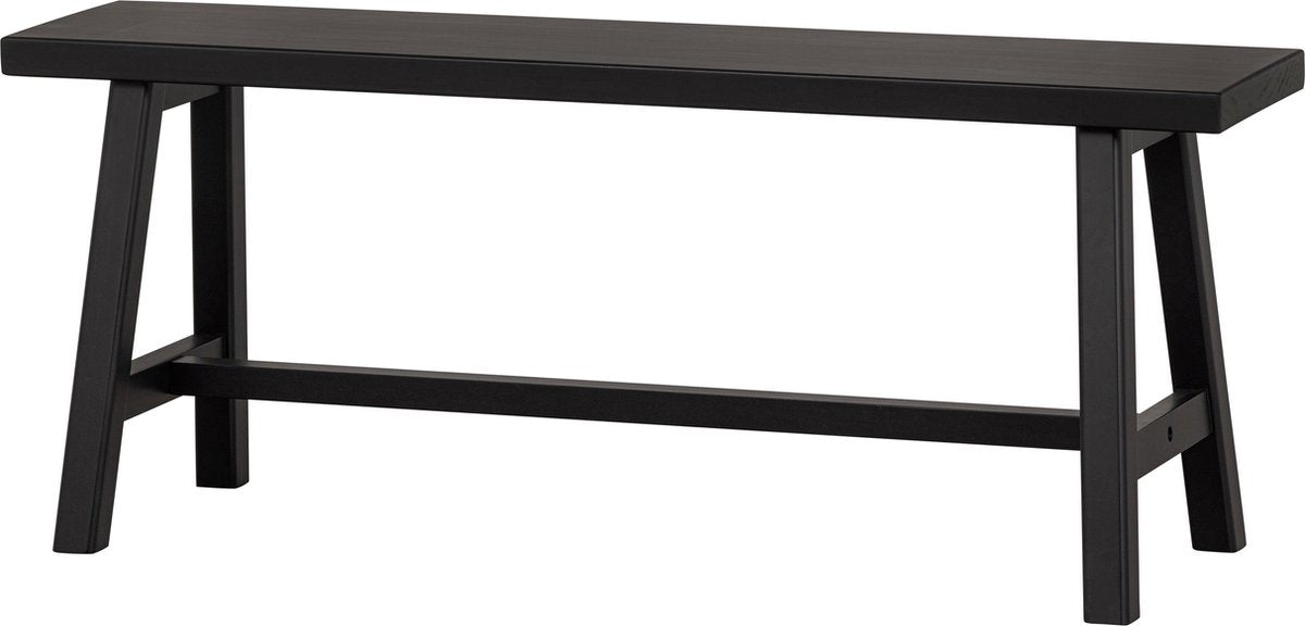 Woood imme Bank – Kiefer – schwarz – 45 x 110 x 35