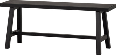 Woood imme Bank – Kiefer – schwarz – 45 x 110 x 35