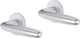 Impresso Cambridge Hocker mit runder, verdeckter Rosette aus Aluminium