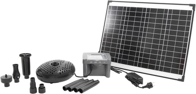Ubbink – Solarmax 2500 – solarbetriebene Springbrunnenpumpe – mit eigener Batterie – Teichpumpe