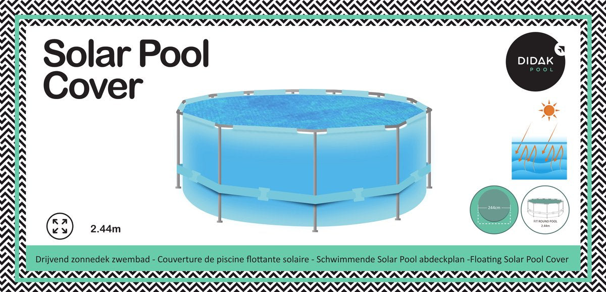 Didak Pool-Solarabdeckung rund – 2,44 m