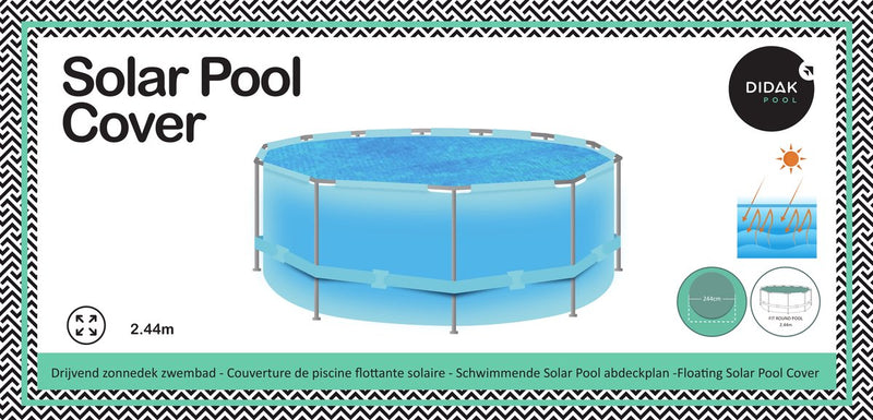 Didak Pool-Solarabdeckung rund – 2,44 m