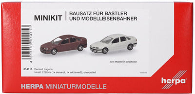Herpa Renault Laguna, rot weiß (Mini-Kit 2 Stk.)