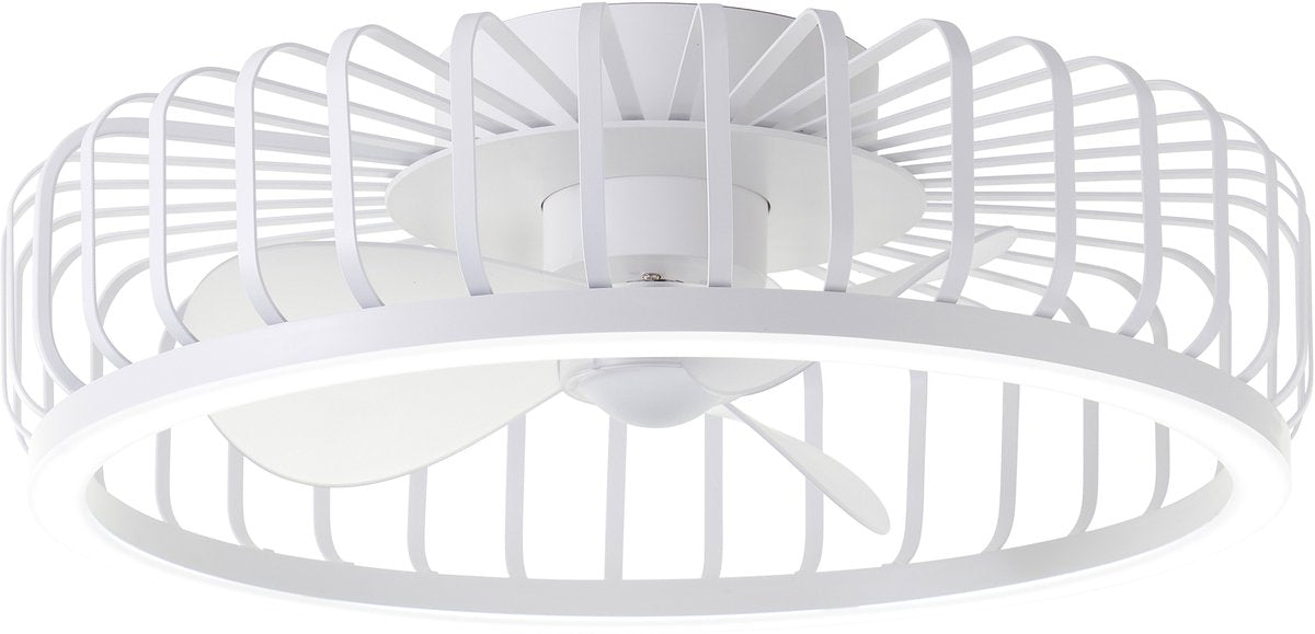 Brilliant Capo - Deckenventilator - mit Beleuchtung - ø 48 cm - LED 36w - CCT - 2700k-6500k - dimmbar - weiß - sehr leise