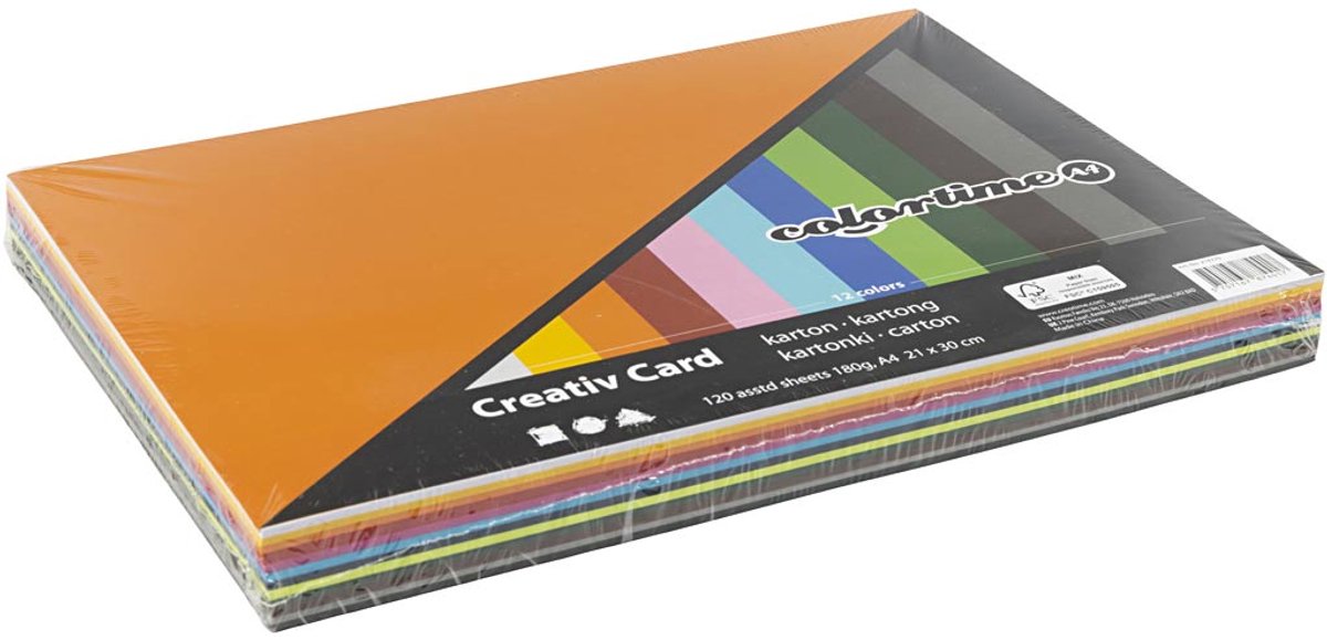 Creativ Company farbiger Karton A2 180 gr 20 Blatt