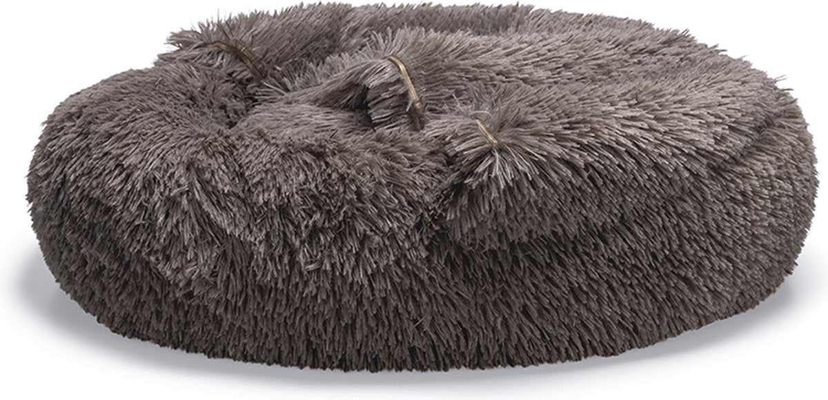 Beeztees Yala - Hundebett - Plüsch - Braun - Durchm. 70 cm