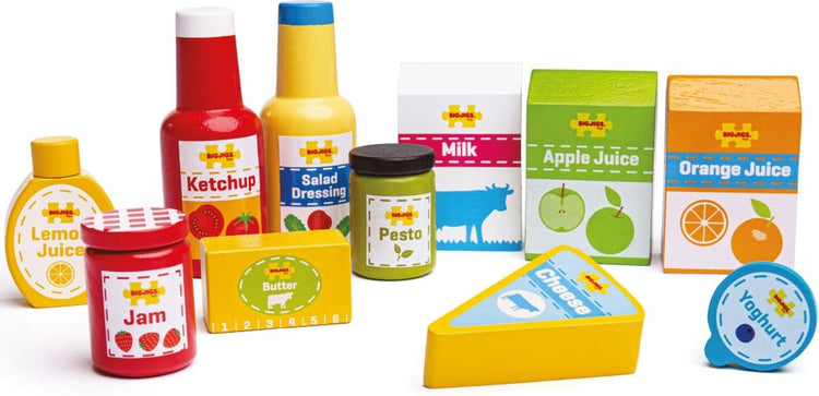 Bigjigs Spielzeugnahrung – Lebensmittel – Kühlschrank