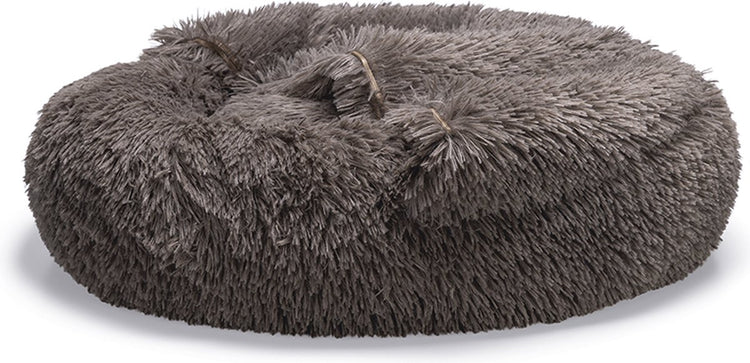 Beeztees Yala - Hundebett - Plüsch - Braun - Durchm. 60 cm