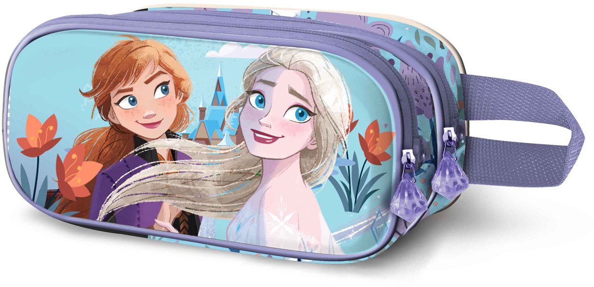 Karactermania - Disney - Frozen 2 - Federmäppchen - Federmäppchen - Doppelreißverschluss - Frozen 2 Frühling