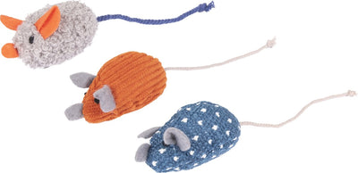 Flamingo floera - Spielzeug für Katzen - PS Floera Maus blau S 16cm - 3 Stück - 131111 - 3 Stück