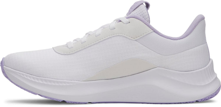 Under Armour UA W Aurora 3-Wht Damen-Sportschuhe – Weiß – Lila Wappen