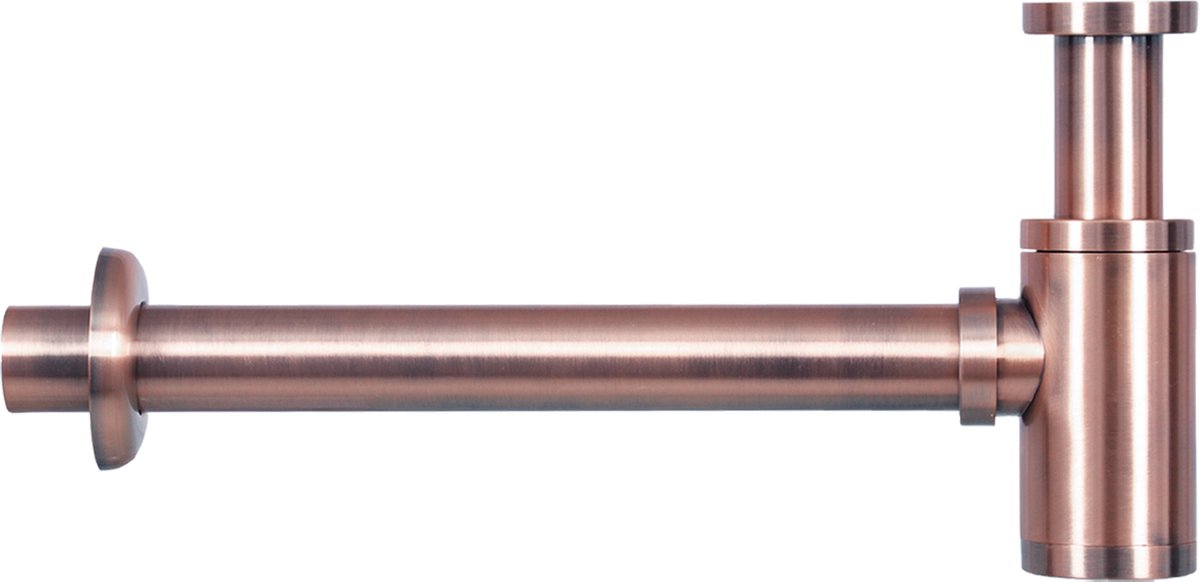Differnz-Siphon aus rotem Kupfer – Siphon für Waschbecken – Mix-Match-Brunnensiphon