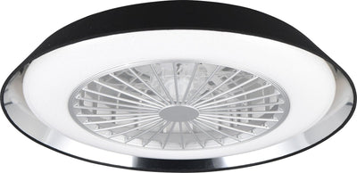 Rl lebe deine Lichtrealität Varberg - Ventilator - Schwarz - inkl. 1x SMD 30W