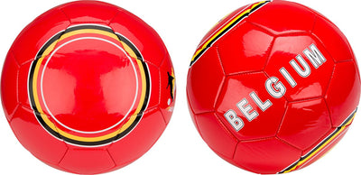 Avento Fußball glänzend - Euro Triumph - rot gelb - Belgien - Größe 5 -⌀ ca. 22 cm
