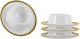 Gimex - Linea Line - Eierbecher Gold - 4 Stück