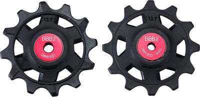 BBB Cycling Rollerboys Ceramic 12T SR-XPLR – Keramik-Umwerferräder – Keramiklager – passend für SRAM XPLR 12-Gang – Schwarz – BDP-20X