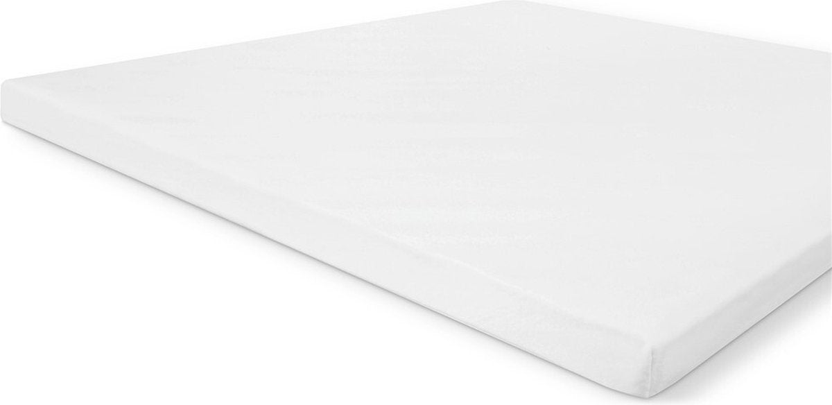 Walra Molton-Baumwollauflage – 180 x 200 – weiß