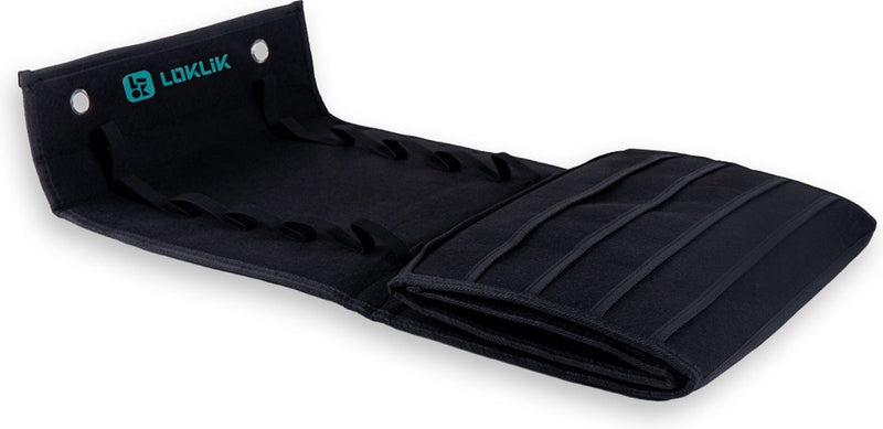 Loklik • schwarzer Vinyl-Rollenhalter mit 48 Fächern