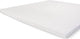 Byrklund Baumwoll-Spannbettlaken-Topper – Spannbettlaken 180 x 220 – 100 % Baumwolle – weiß