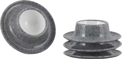 Gimex - Solid Line - Eierbecher - Granit - Grau - 4 Stück