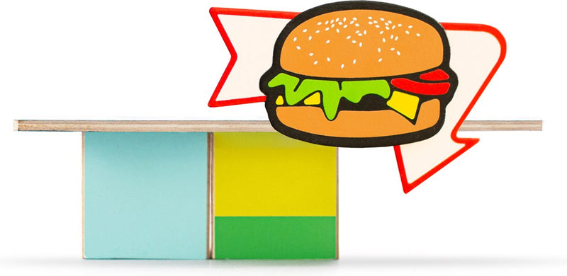 Candylab-Spielzeug, Candylab-Spielzeugauto aus Holzdruckguss – Burger Shack – Candycar-Welt
