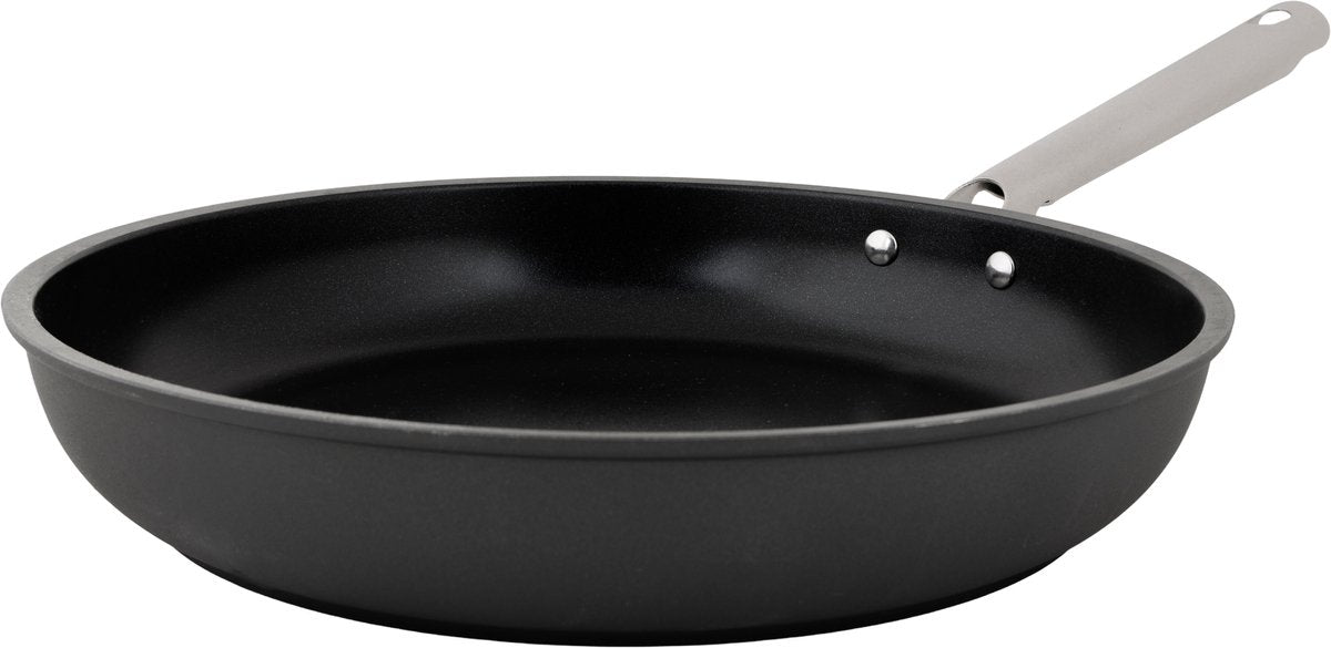 Gemütliche trendige Ecodura-Bratpfanne – ø28 cm – PFAS-frei – Induktionsbratpfanne – schnelles Erhitzen – ohne Deckel – schwarz
