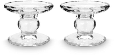 Vtwonen – 2er-Set – Kerzenständer – Glas – 9,2 x 7,3 cm
