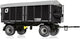 Wiking 077867 Kröger zweiachsiger Dreiseitenkipper HDK 302, Modell, 1:32, Metall Kunststoff, ab 14 Jahren, viele Funktionen, abnehmbares Dach, Seiten- und Heckkippfunktion, schwarz