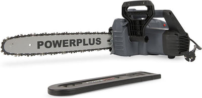Powerplus Elektro-Kettensäge poweg10110 – 2200 W elektrische Astsäge, 40 cm Sägeblatt, automatische Kettenschmierung, Gartengeräte