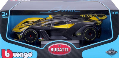 Bburago Burago B18–11047y Bugatti Bolidie Superauto, Maßstab 1:18, Druckguss, gelb