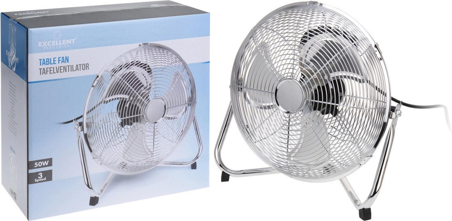 Excellent elektrischer Standventilator ø30cm 50W Chrom