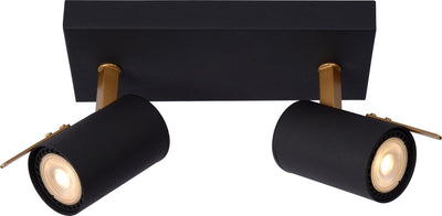 Lucide Grony – Deckenstrahler (Deckenleuchte) – LED dim to warm – gu10 – 2 x 5 W 2200 K 3000 K – Schwarz