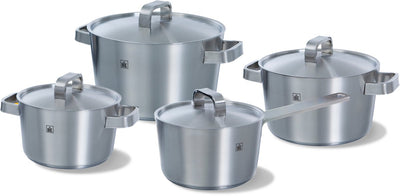 Bk konisches+ Pfannenset – 4 Kochtöpfe – mit Deckel