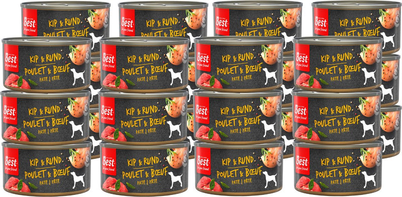 Rosewood Best for Your Friends – Nassfutter für Hunde – Hühnerfleisch – gedämpfte Mahlzeit – 24 Dosen x 95 g