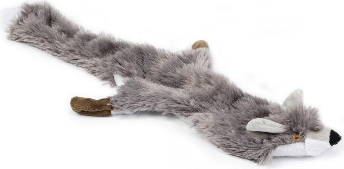 Beeztees Flatino Fox - Hundespielzeug - Grau - 52x15x2,5 cm