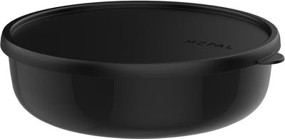 Mepal Aufbewahrungsbox Lumina – 2 l – Mikrowellenbehälter mit Deckel – Nordic Black
