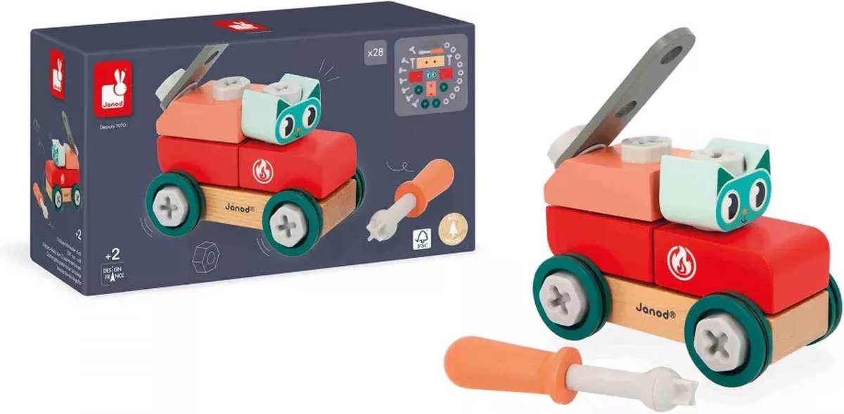 Janod - brico'kids - Do-it-yourself-Auto - Katze