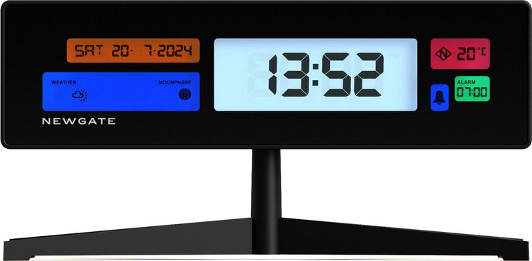 Newgate Supergenius – LCD-Wecker – Schwarz