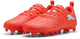 Puma Future 9 Play FG AG Jr Unisex-Sportschuhe – leuchtendes Rot, Weiß, Schwarz, Silber
