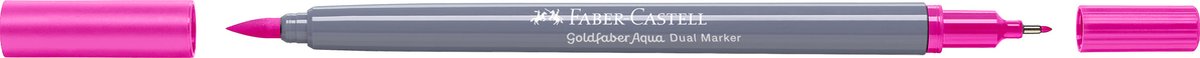 Faber-Castell – Duo-Aquarellmarker – Goldfaber – Lila 128 – Pinsel 0,6 mm – FC-164628
